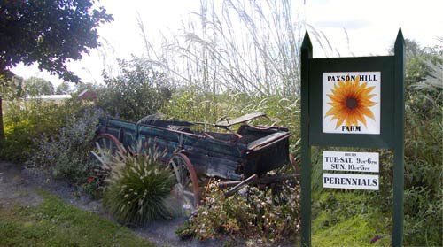 Paxson Hill Farm Wagon and Sign